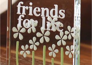 Friends Birthday Gifts for Her Spaceform Friends for Life Glass token Christmas Gift