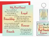 Friendship Verses for Birthday Cards Best Friend Verse Gift Set Card Keyring Magnet