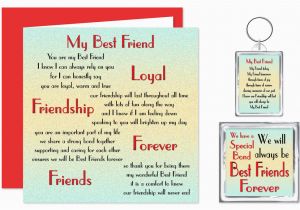 Friendship Verses for Birthday Cards Best Friend Verse Gift Set Card Keyring Magnet