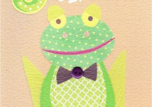 Frog Birthday Cards Free Frog 5th Birthday Card Karenza Paperie
