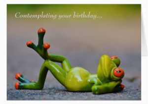 Frog Birthday Cards Free Funny Green Frog Birthday Card Zazzle Com