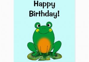 Frog Birthday Cards Free Happy Birthday Frog Post Cards Zazzle