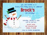 Frosty the Snowman Birthday Invitations Frosty Snowman Birthday Party Invitation by Invitesbychristie