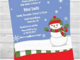 Frosty the Snowman Birthday Invitations Frosty the Snowman Christmas Invitation Winter