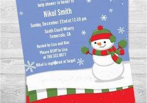 Frosty the Snowman Birthday Invitations Frosty the Snowman Christmas Invitation Winter