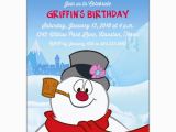 Frosty the Snowman Birthday Invitations Frosty the Snowman Invitations Paperstyle