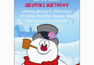 Frosty the Snowman Birthday Invitations Frosty the Snowman Invitations Paperstyle