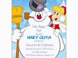 Frosty the Snowman Birthday Invitations Jolly Happy Frosty Birthday Invitations