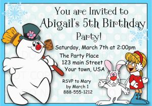 Frosty the Snowman Birthday Invitations Printable Diy Christmas or Birthday Party Frosty the Snowman