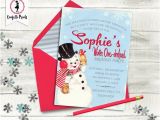 Frosty the Snowman Birthday Invitations Winter Onederland Invitation Winter Onederland Birthday