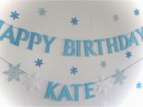 Frozen 2 Happy Birthday Banner Frozen Banner Frozen Birthday Snowflake Bannerelsa Frozen