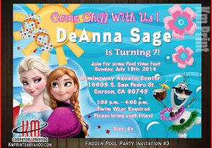 Frozen Birthday Invitations Walmart Personalized Frozen Invitations 23371 Frozen Pool Party