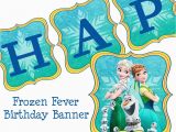 Frozen Fever Happy Birthday Banner Disney Frozen Fever Birthday Banner Frozen Birthday Banner