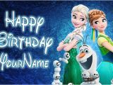 Frozen Fever Happy Birthday Banner Disney Frozen Fever Birthday Banner