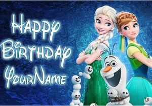 Frozen Fever Happy Birthday Banner Disney Frozen Fever Birthday Banner