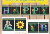 Frozen Fever Happy Birthday Banner Items Similar to Frozen Fever Chalkboard Happy Birthday