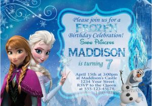 Frozen themed Birthday Invitation Cards Frozen Invitation Birthday Card Inspiration Ebookzdb Com