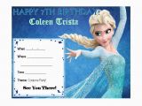 Frozen themed Birthday Invitation Cards Frozen Invitation theme Frozen Elsa Invitation Card