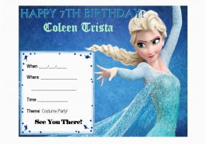 Frozen themed Birthday Invitation Cards Frozen Invitation theme Frozen Elsa Invitation Card