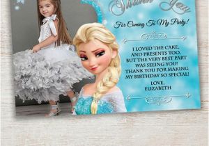 Frozen themed Birthday Invitation Cards Frozen Thank You Card Frozen Birthday Party by