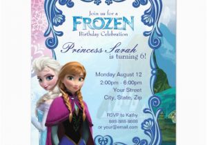 Frozen themed Birthday Invitations Frozen Birthday Party Invitation Zazzle Com