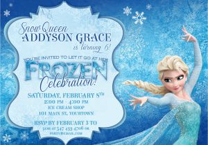 Frozen themed Birthday Invitations Frozen themed Party Invitations Printable Pdfs Elsa and Anna