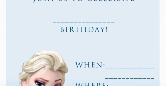 Frozen themed Birthday Party Invitations 20 Frozen Birthday Party Ideas
