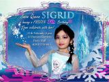 Frozen themed Birthday Party Invitations 7th Birthday Invitation Frozen theme Best Happy Birthday