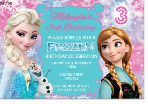 Frozen themed Birthday Party Invitations Cu1156 Frozen Birthday Invitation Template Girls