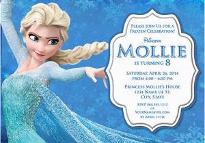 Frozen themed Birthday Party Invitations Elsa Frozen Birthday Party Invitation Ideas Bagvania