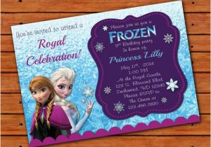 Frozen themed Birthday Party Invitations Frozen themed Invitation 5×7 Printable Digital File