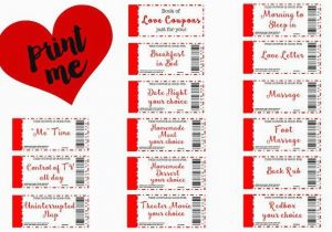 Frugal Birthday Gifts for Husband Free Printable Love Coupons the Perfect Gift Gift Love