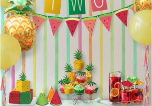 Fruit Decoration for Birthday 23 Tutti Frutti themed Birthday Party Ideas Pretty My