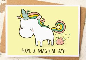 Fun Birthday Cards to Make Unicorn Card Funny Birthday Card Unicorn Birthday Card