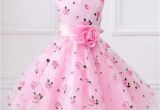 Fun Birthday Dresses Kids Frocks Girls Flowes Dress formal Floral Print Party