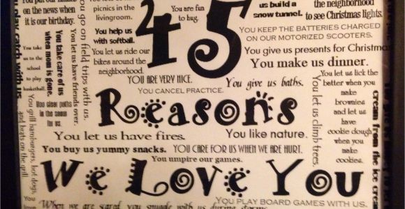 Fun Birthday Ideas for Him for My Husband 39 S 45th Birthday My Kids Came Up with 45