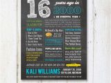 Fun Birthday Ideas for Him London 16th Birthday Gift for son Fun Facts 2003 Sign