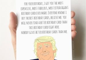 Funniest Birthday Card Ever Donald Trump Birthday Card Funny Birthday Card Boyfriend