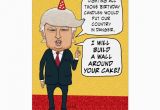 Funniest Birthday Cards Of All Time Funny Birthday Donald Trump Builds A Cake Wall Card