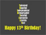 Funny 13th Birthday Cards 13th Birthday Wishes What to Write In A Card Holidappy