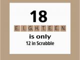 Funny 18th Birthday Card Messages 18th Birthday Card Funny Birthday Card the Big 18 Scrabble
