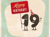 Funny 19th Birthday Cards Funny 19th Birthday Card Stock Vector C Realcallahan