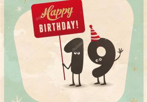 Funny 19th Birthday Cards Funny 19th Birthday Card Stock Vector C Realcallahan