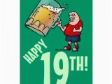 Funny 19th Birthday Cards Funny 19th Birthday Card with Cartoon Of Huge Beer