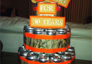 Funny 30th Birthday Gift Ideas for Him 30th Birthday Beer Can Cake for Him Made by Me My