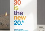 Funny 30th Birthday Gifts for Him Nz 39 30 is the New 20 39 Funny 30th Birthday Card by Wordplay