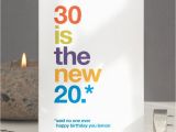 Funny 30th Birthday Gifts for Him Nz 39 30 is the New 20 39 Funny 30th Birthday Card by Wordplay