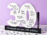 Funny 30th Birthday Ideas for Him 30th Birthday Signature Numbers and Pen Find Me A Gift