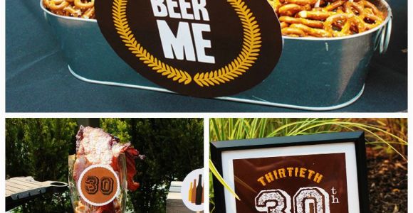 Funny 30th Birthday Ideas for Him Epic Dirty Thirty Birthday Beer Party B Lovely events