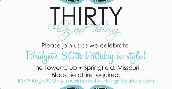 Funny 30th Birthday Invites 20 Interesting 30th Birthday Invitations themes Wording